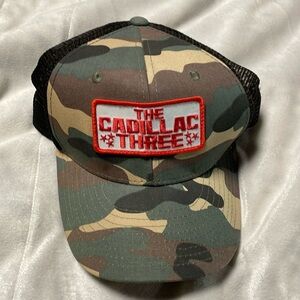The Cadillac Three camouflage hat with patch